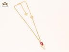 Medusa gold cz chain
