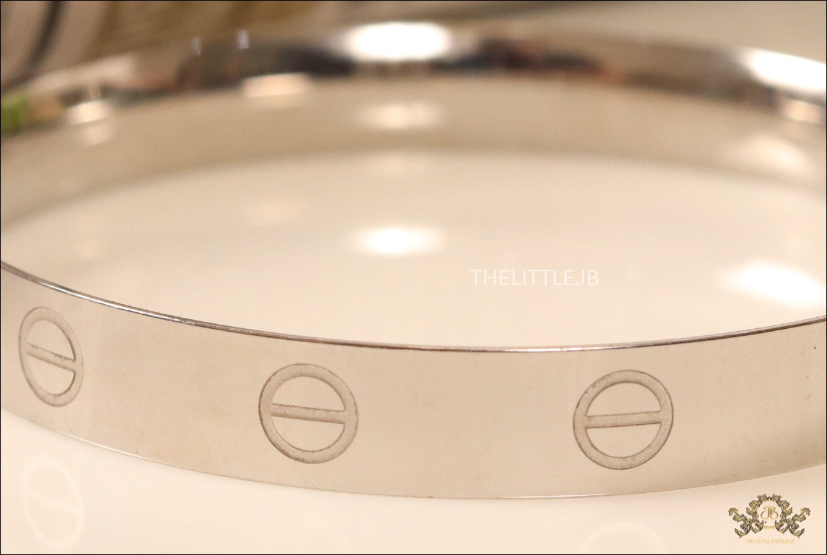 Men's bracelet with screws in platinum finish