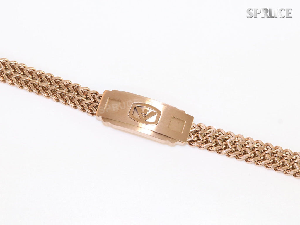 Alphabet A&E rose gold bracelet