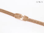 Alphabet A&E rose gold bracelet
