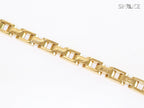 Wide link chain Gold Bracelet