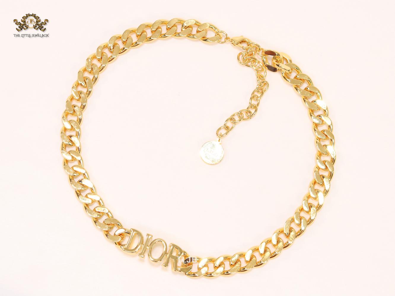 Gold CD link chain