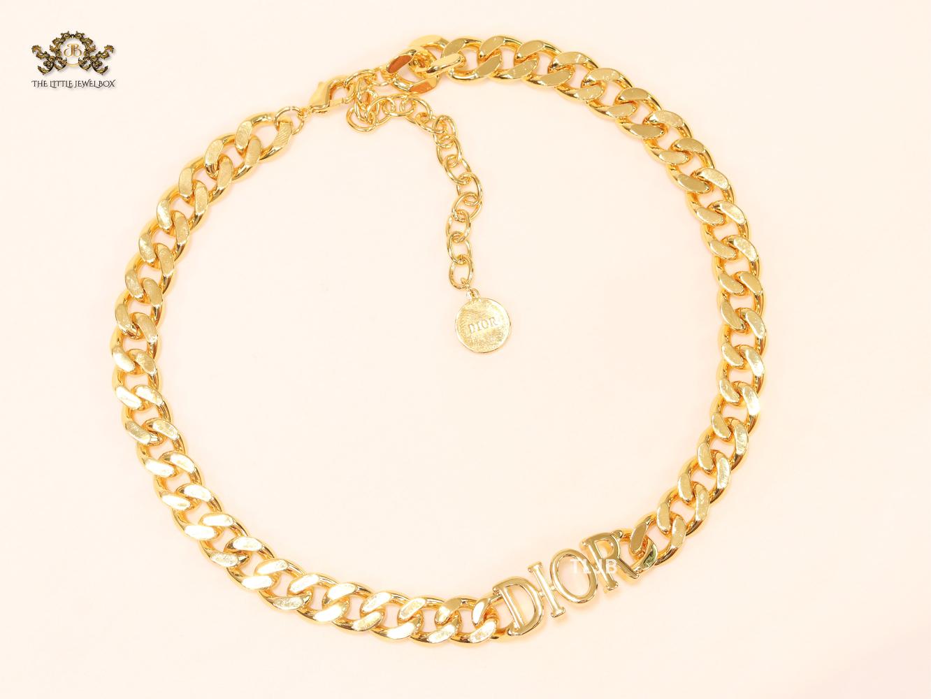Gold CD link chain