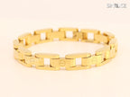Wide link chain Gold Bracelet