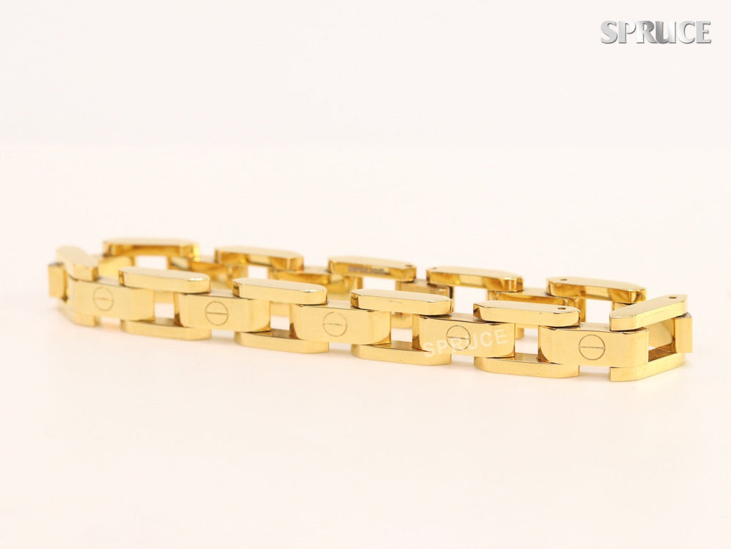 Wide link chain Gold Bracelet