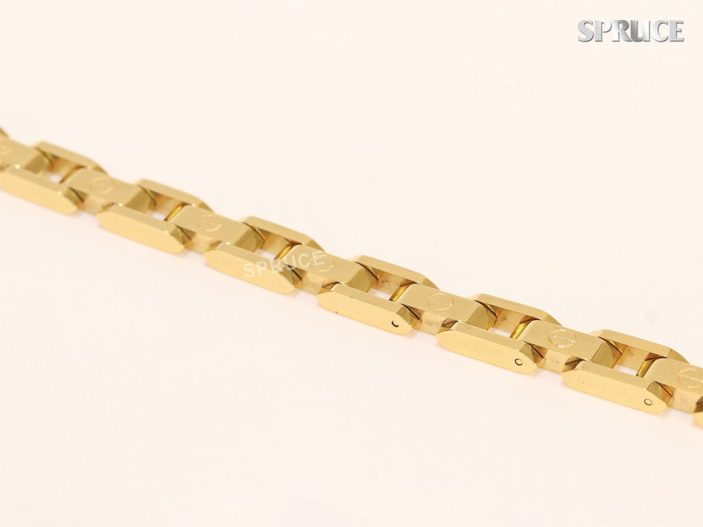 Wide link chain Gold Bracelet