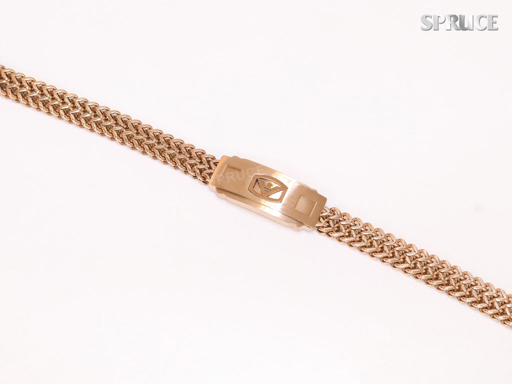Alphabet A&E rose gold bracelet
