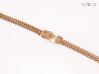 Alphabet A&E rose gold bracelet