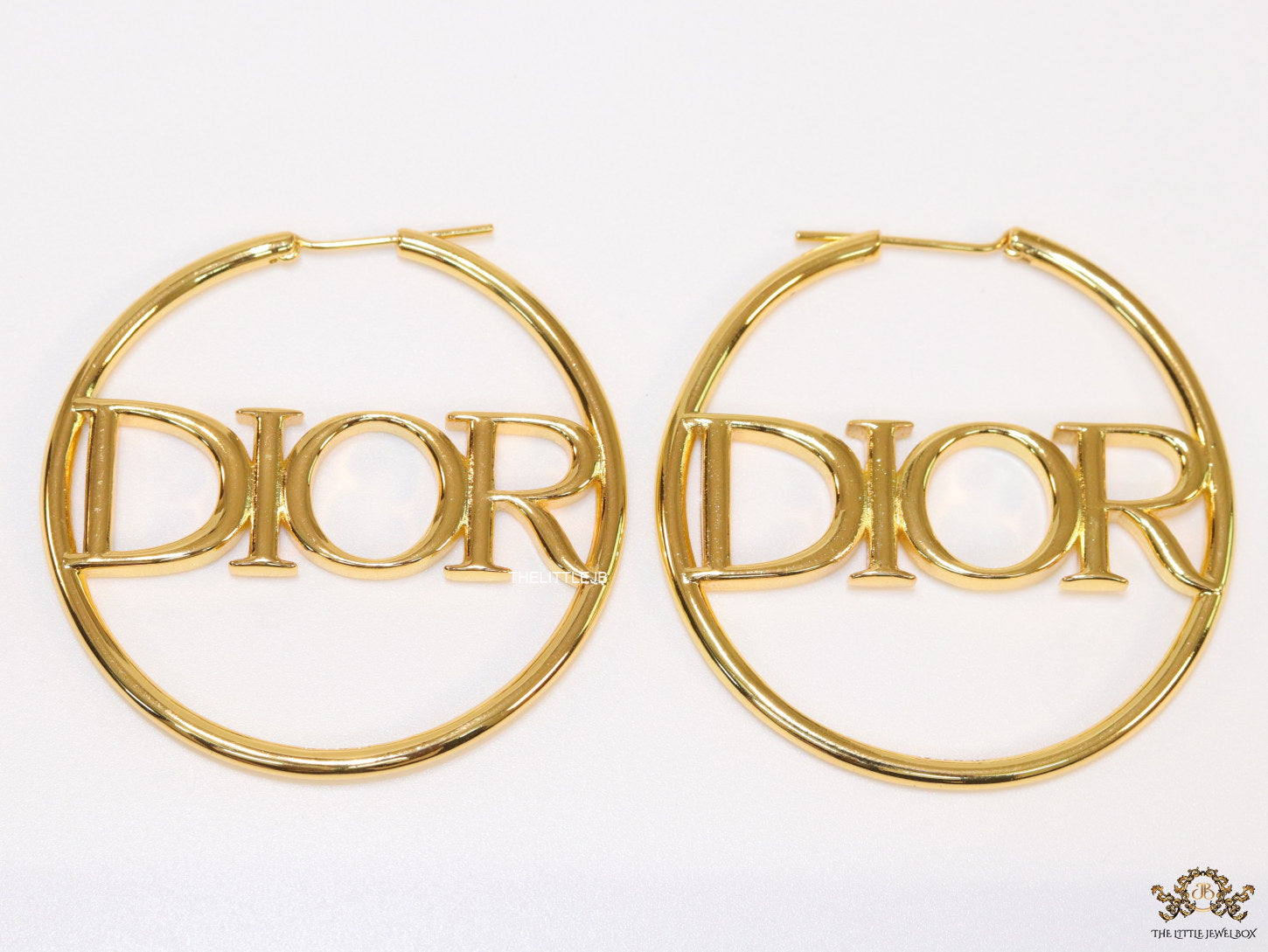 Large golden alphabet  hoops