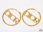 Large golden alphabet  hoops