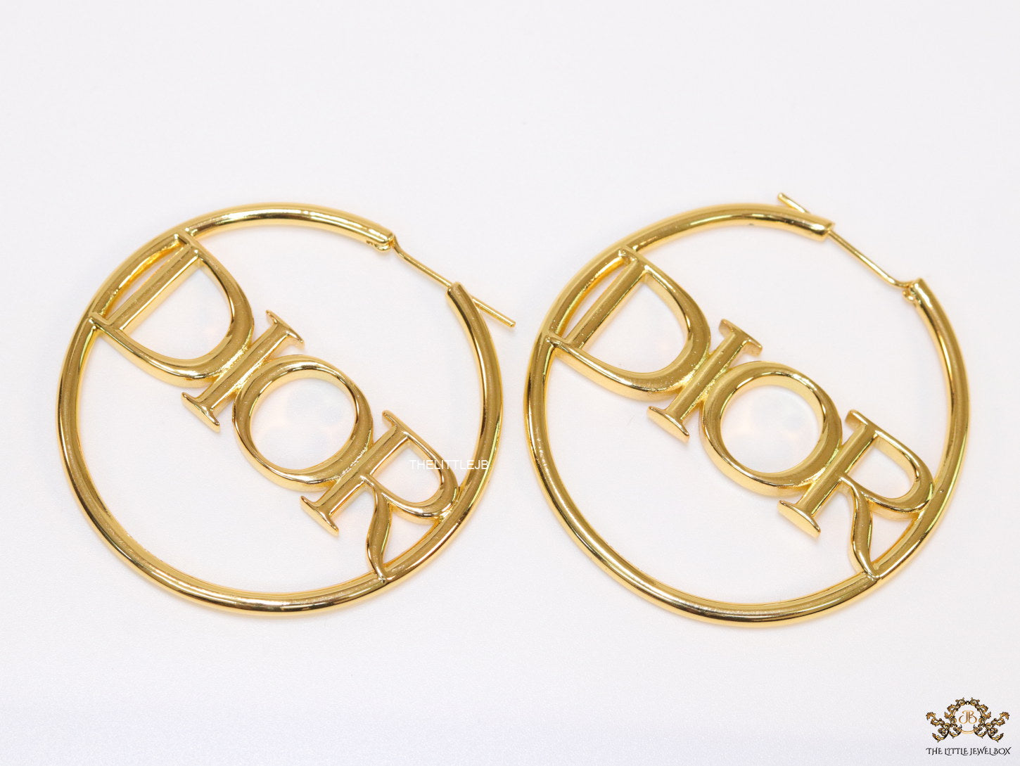 Large golden alphabet  hoops