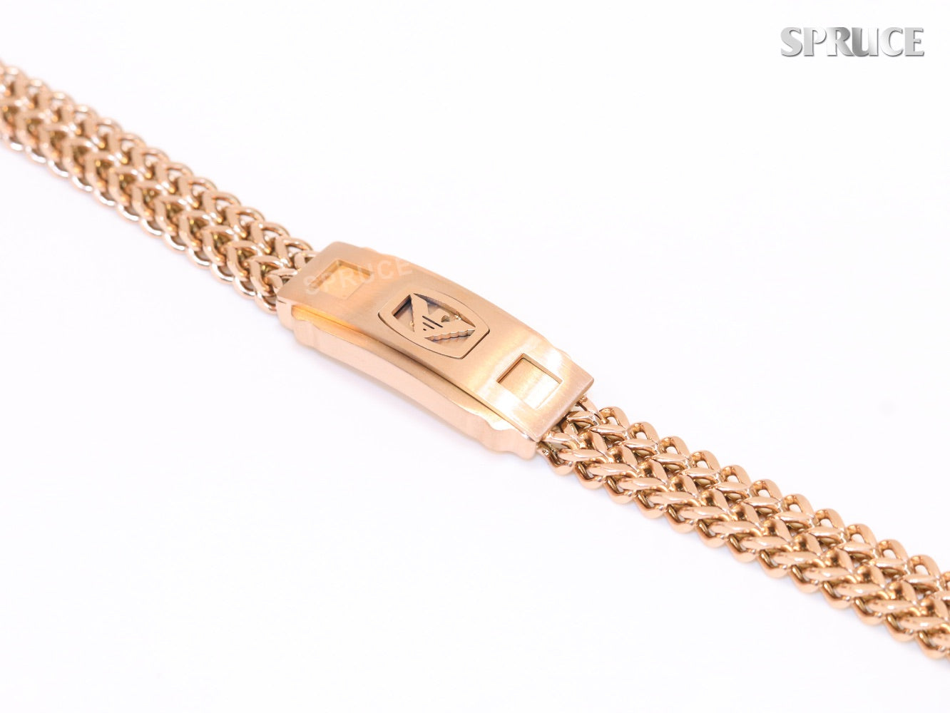 Alphabet A&E rose gold bracelet