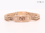 Alphabet A&E rose gold bracelet