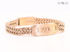 Alphabet A&E rose gold bracelet