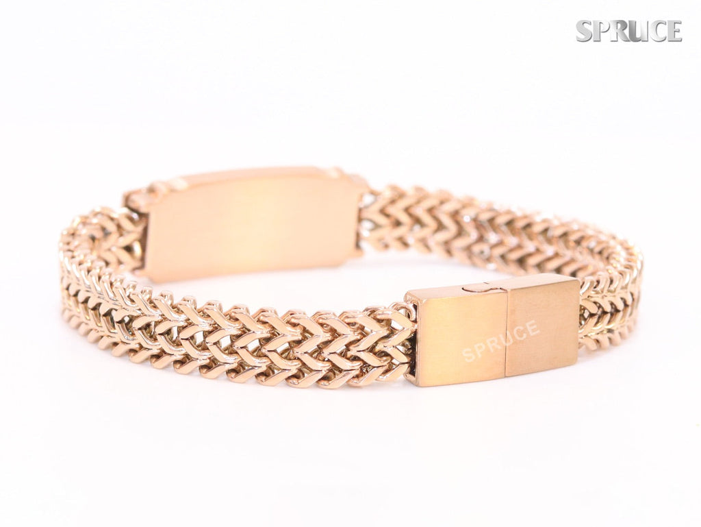 Alphabet A&E rose gold bracelet