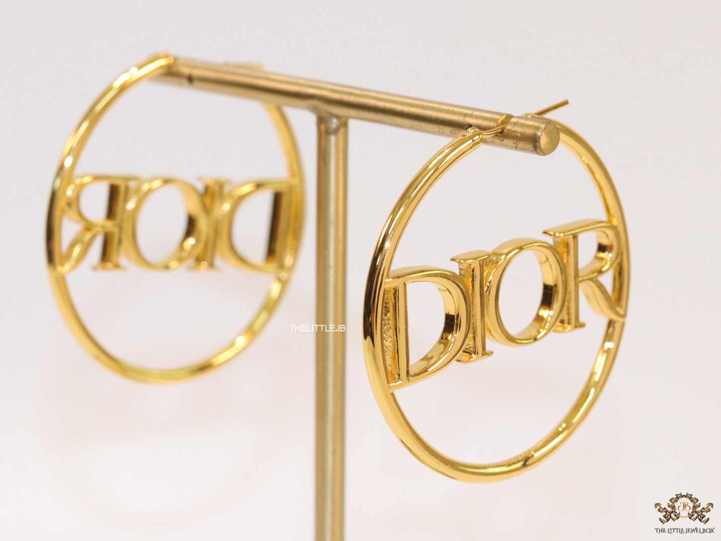 Large golden alphabet  hoops