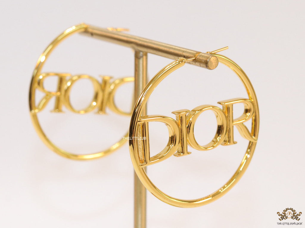 Large golden alphabet  hoops