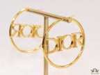 Large golden alphabet  hoops