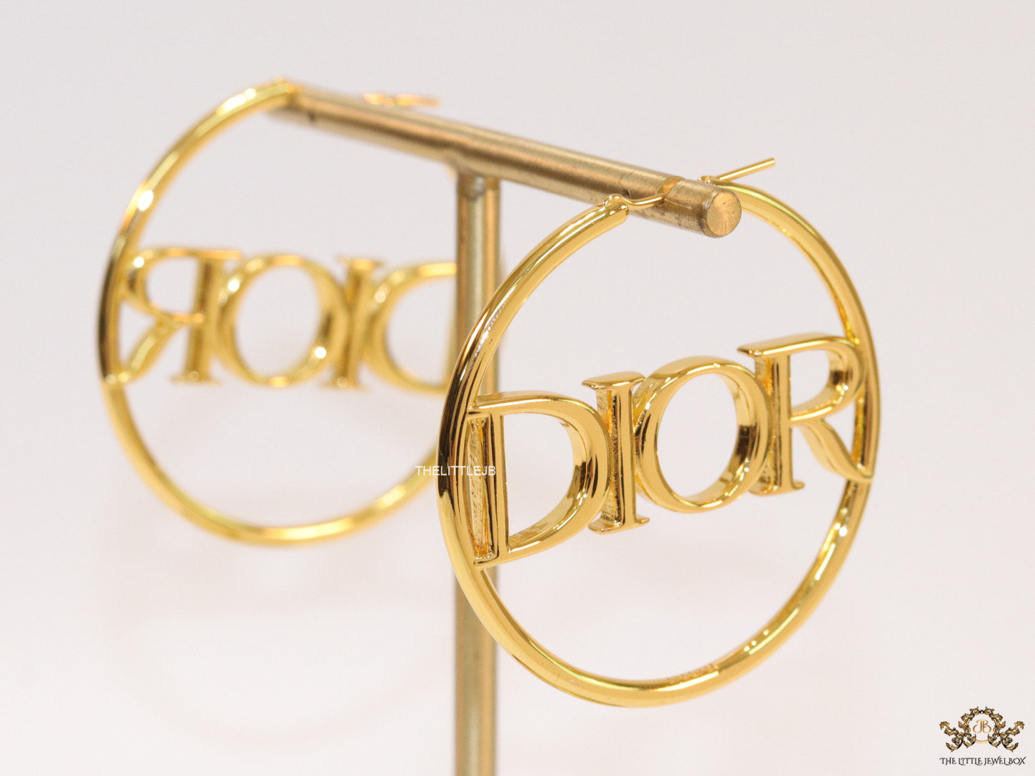 Large golden alphabet  hoops