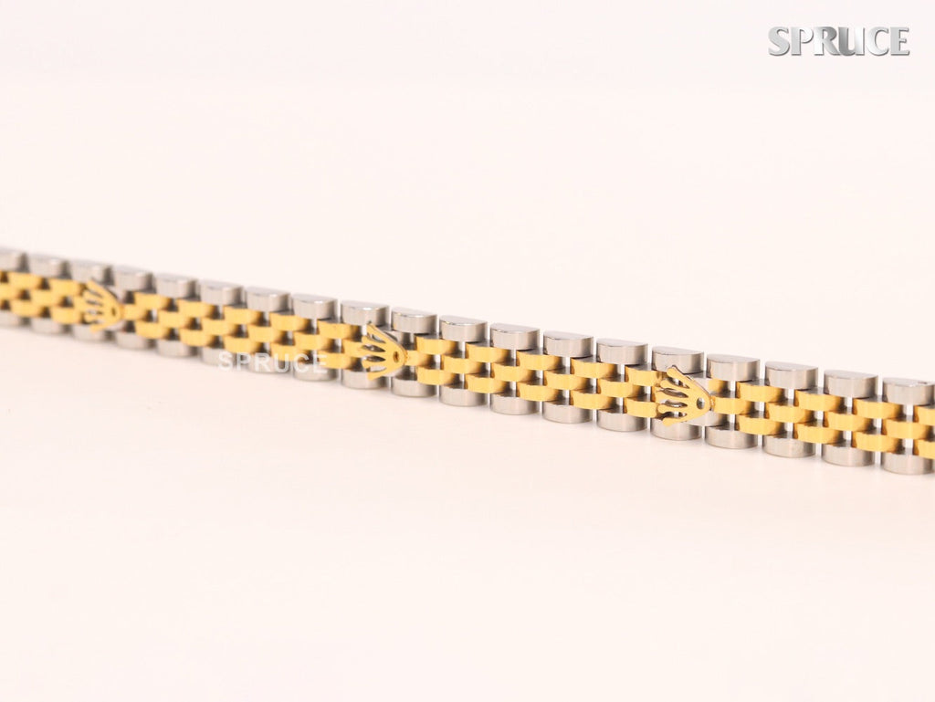 Alphabet R Gold and Platinum link chain Bracelet