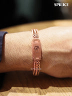 Alphabet A&E rose gold bracelet