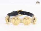 Black medusa belted bracelet