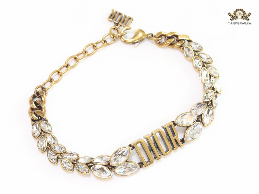 Uncut Cz rustic Alphabet CD bracelet
