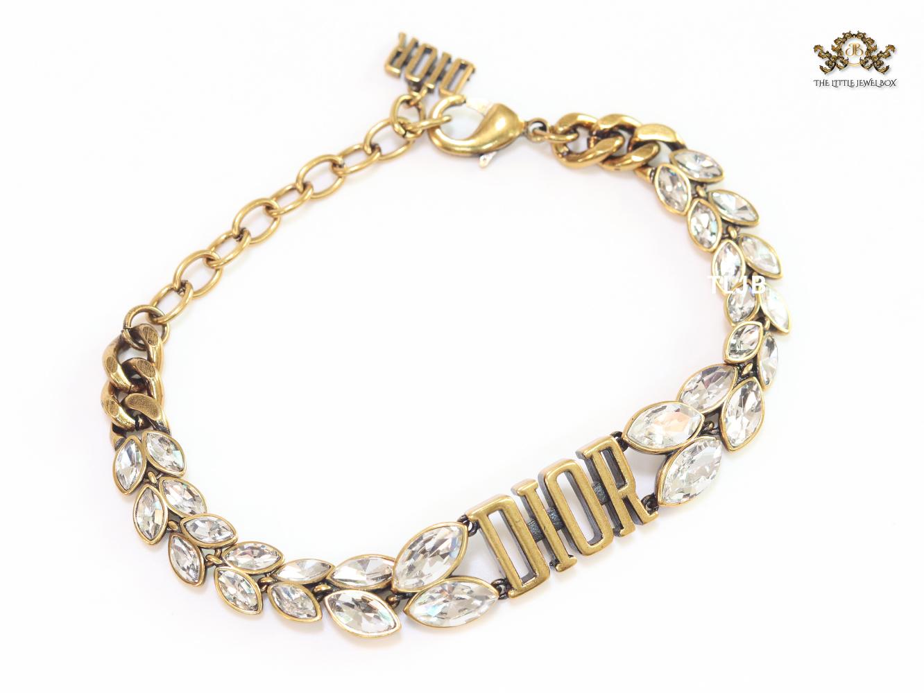 Uncut Cz rustic Alphabet CD bracelet
