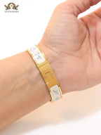 Alphabet H multi coloured bracelet