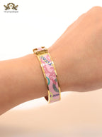 Alphabet H pink designed bracelet