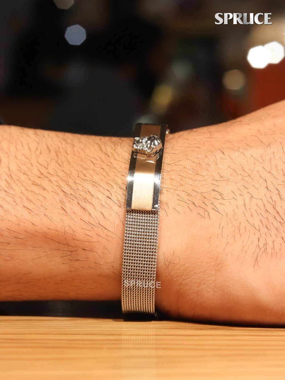 Medusa's mesh platinum Bracelet