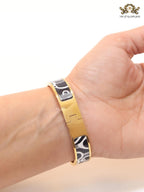 Alphabet H B&W bracelet