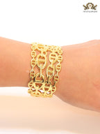 Chunky link chain alphabet bracelet