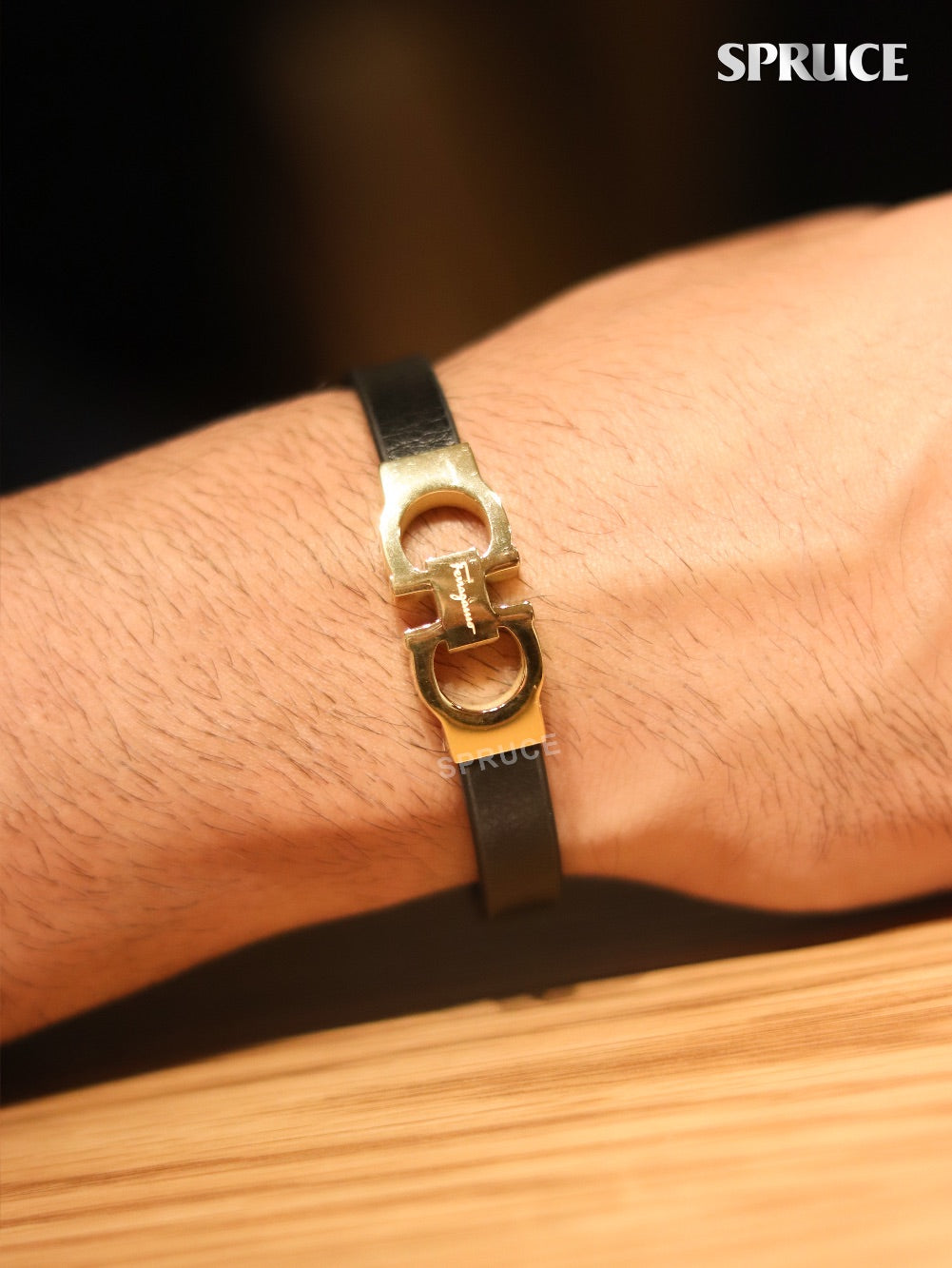 Alphabet Forge-worn Gold Band