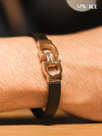 Alphabet Forge-worn Rose Gold Band