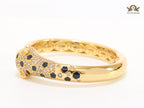 Panther face gold bracelet