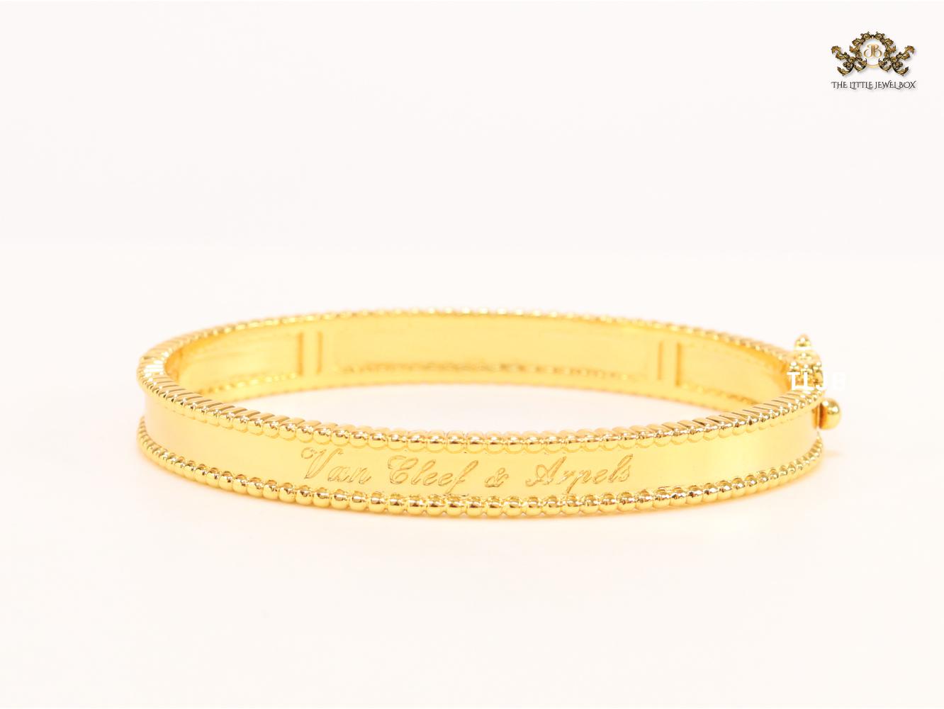 Sleek gold bracelet