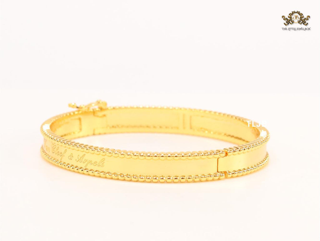 Sleek gold bracelet