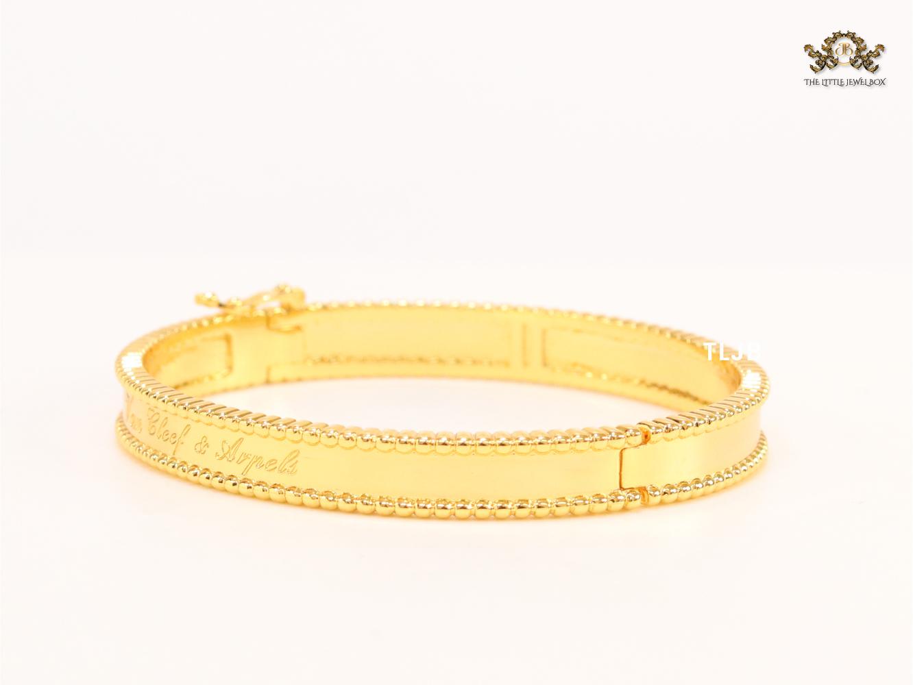 Sleek gold bracelet