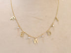 Alphabet charms necklace - F