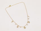 Alphabet charms necklace - F