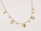 Alphabet charms necklace - F