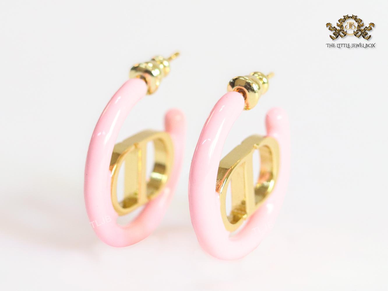 Alphabet CD pink hoops