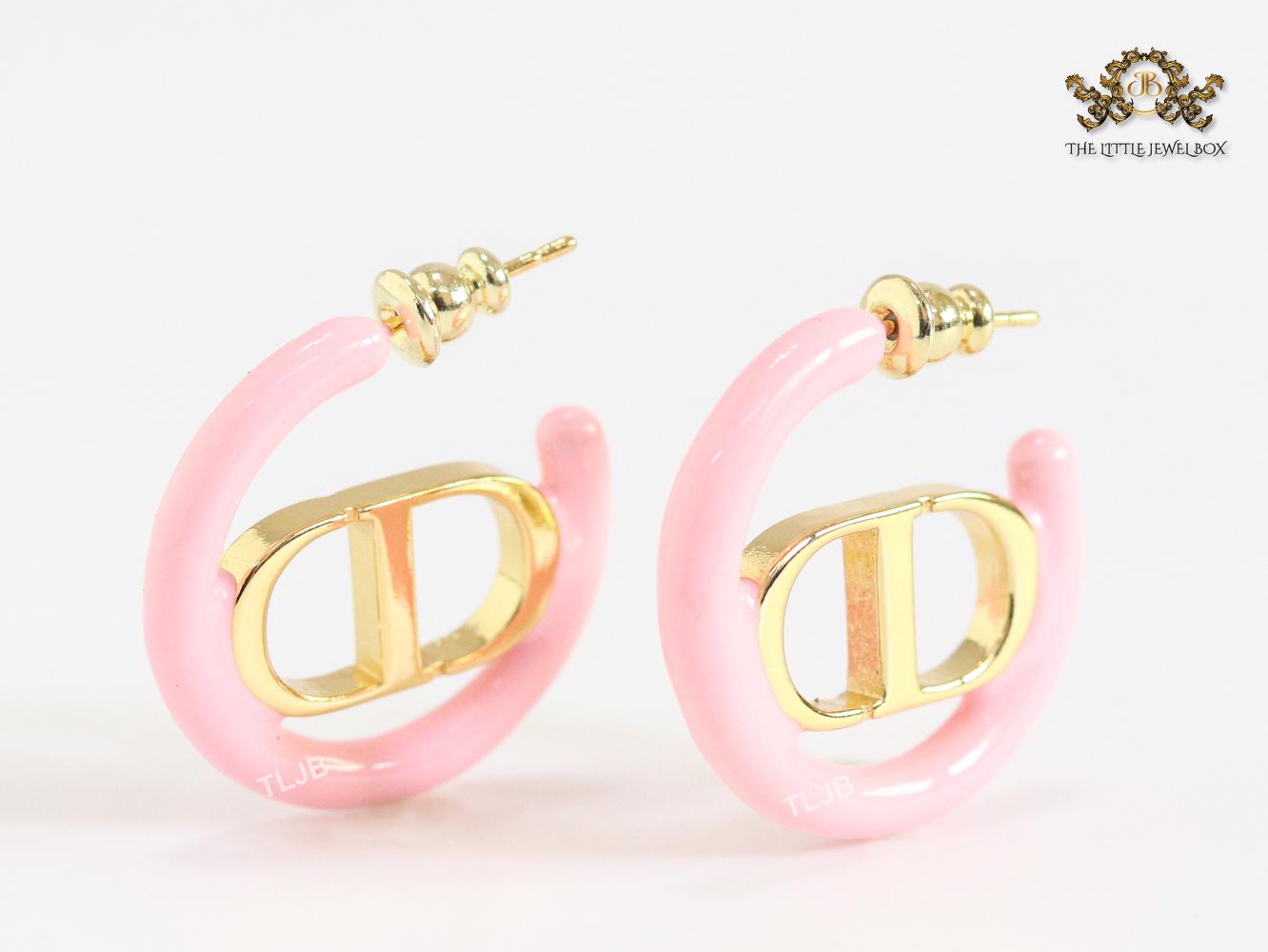 Alphabet CD pink hoops
