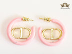 Alphabet CD pink hoops