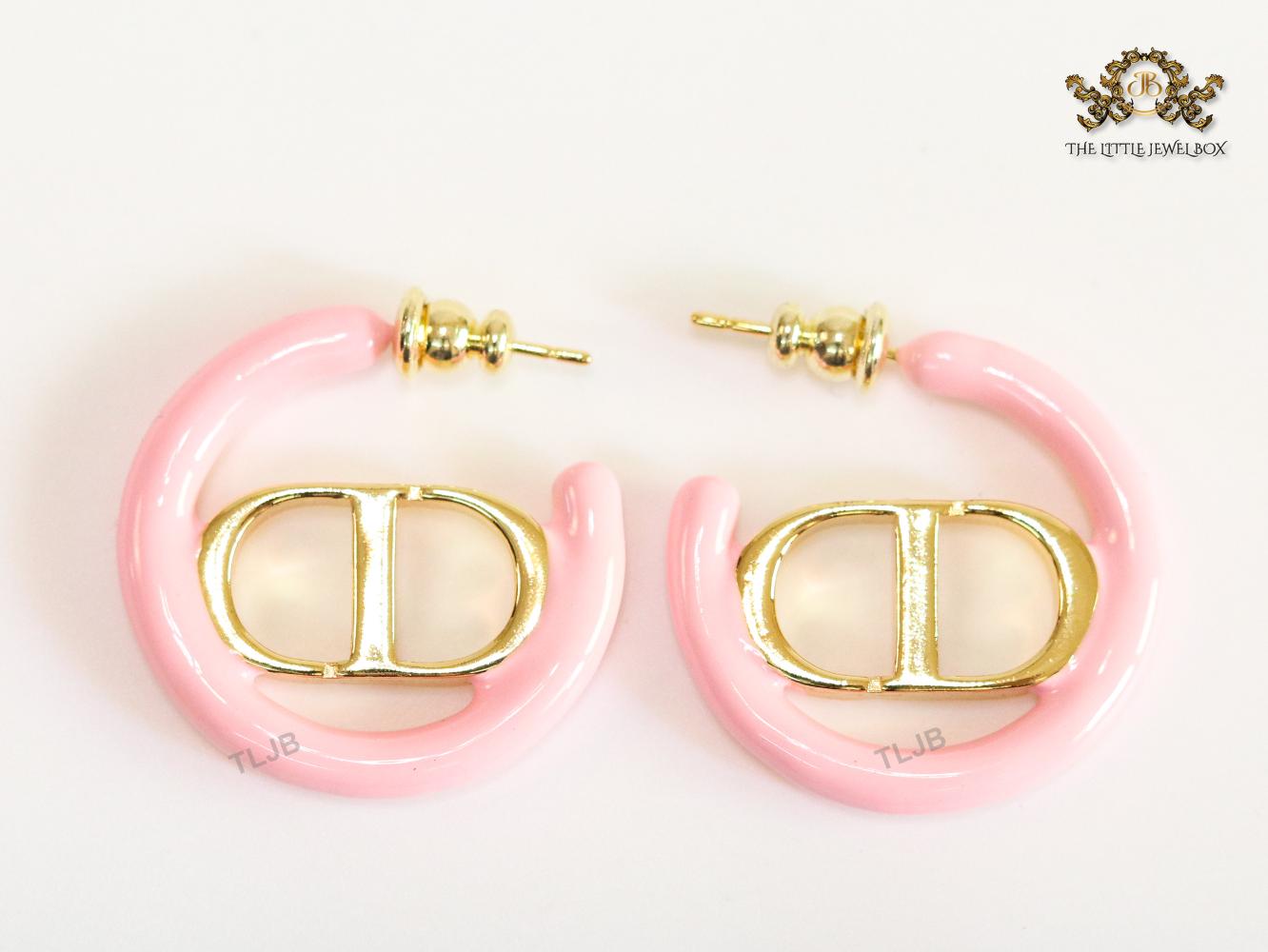 Alphabet CD pink hoops