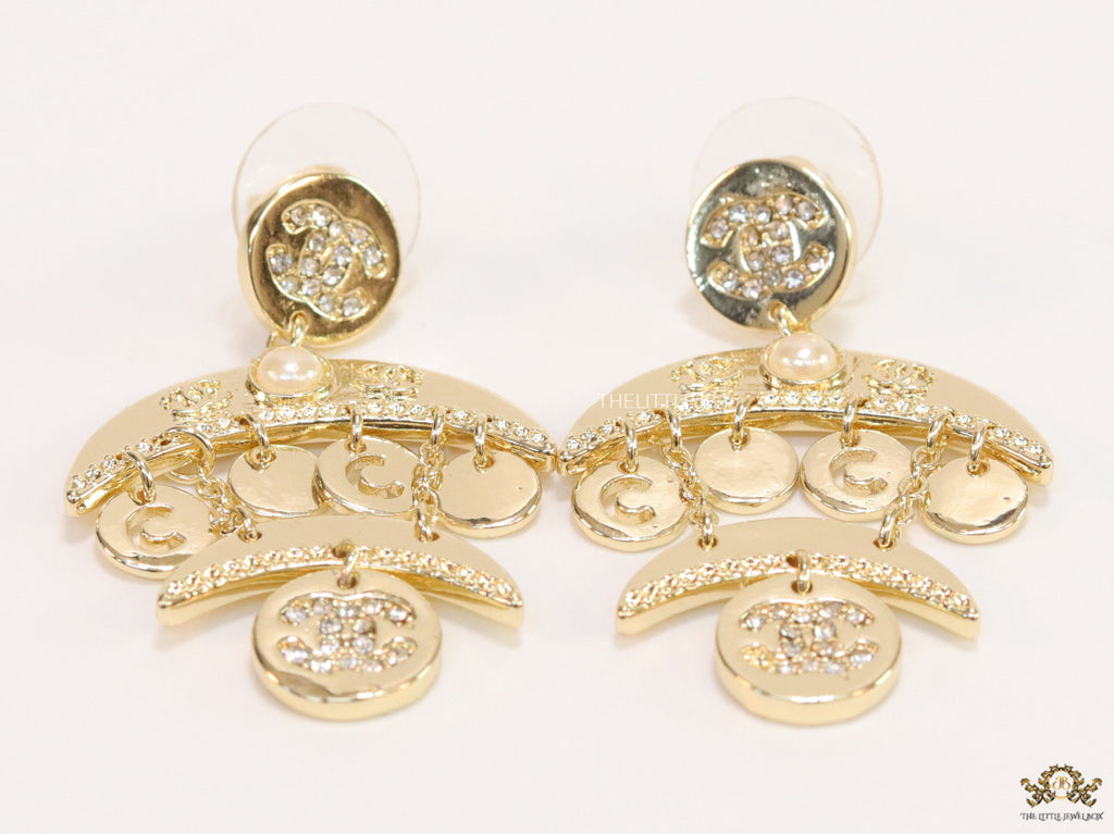 Gold plated Two tier dangles with alphabet charms