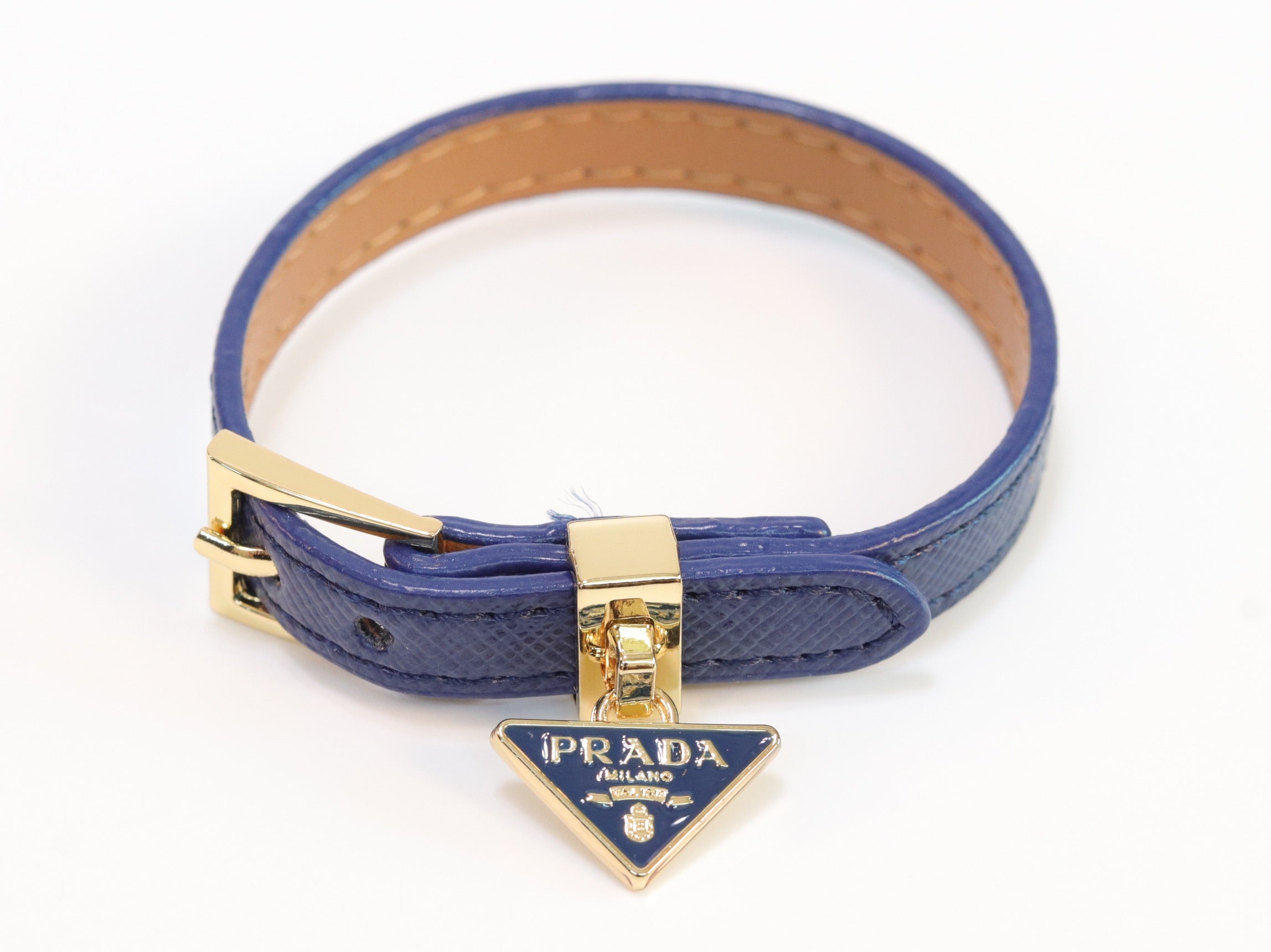 Blue belted bracelet