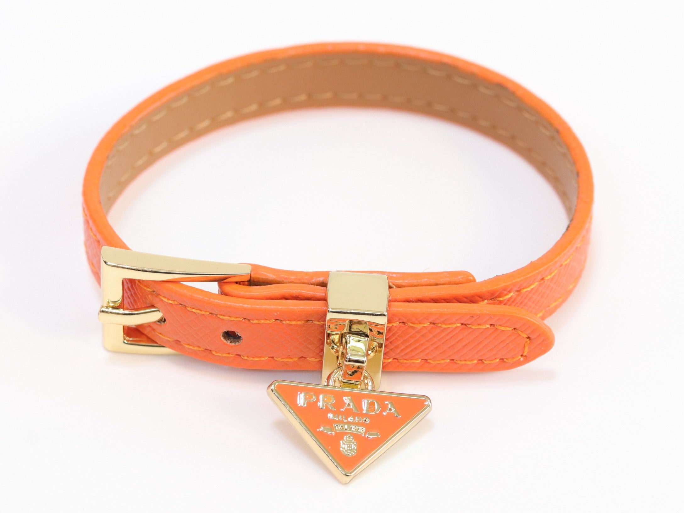 Orange belted bracelet