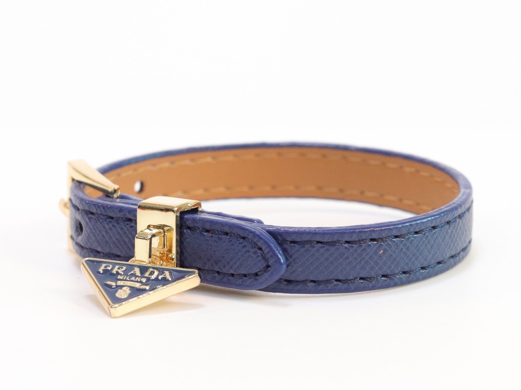 Blue belted bracelet